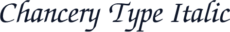 Chancery Type Italic