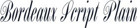 Bordeaux Script Plain