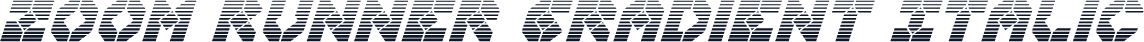 Zoom Runner Gradient Italic