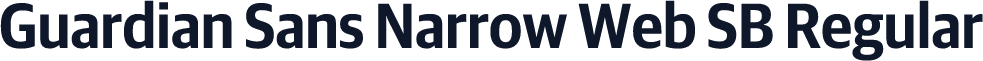 Guardian Sans Narrow Web SB Regular