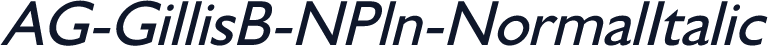 AG-GillisB-NPln-NormalItalic