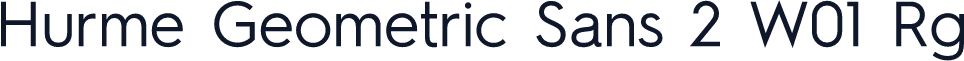 Hurme Geometric Sans 2 W01 Rg