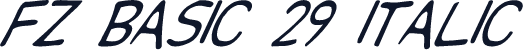 FZ BASIC 29 ITALIC