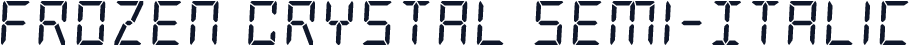 Frozen Crystal Semi-Italic