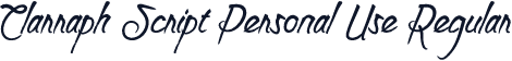 Clarraph Script Personal Use Regular