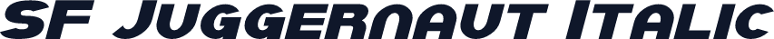 SF Juggernaut Italic