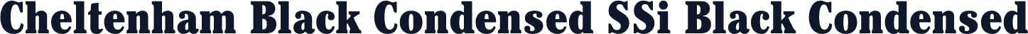 Cheltenham Black Condensed SSi Black Condensed