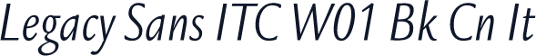 Legacy Sans ITC W01 Bk Cn It