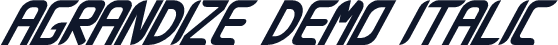 Agrandize Demo Italic