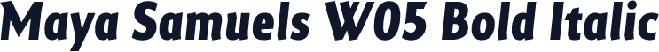 Maya Samuels W05 Bold Italic