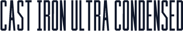 Cast Iron Ultra Condensed