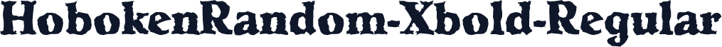HobokenRandom-Xbold-Regular