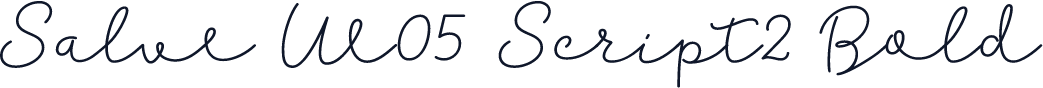 Salve W05 Script2 Bold