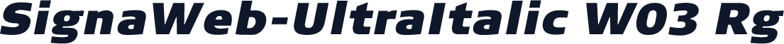 SignaWeb-UltraItalic W03 Rg