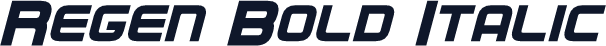 Regen Bold Italic
