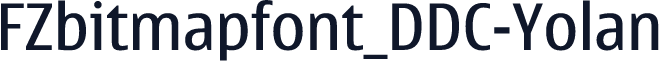 FZbitmapfont_DDC-Yolan