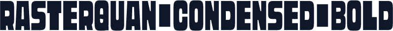 Rasterquan Condensed Bold