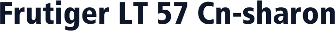 Frutiger LT 57 Cn-sharon