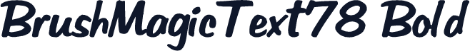 BrushMagicText78 Bold