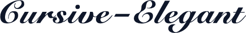 Cursive-Elegant