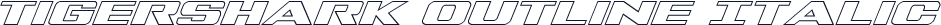 Tigershark Outline Italic
