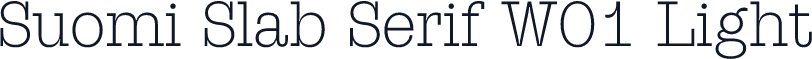 Suomi Slab Serif W01 Light