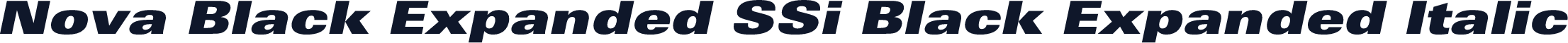 Nova Black Expanded SSi Black Expanded Italic
