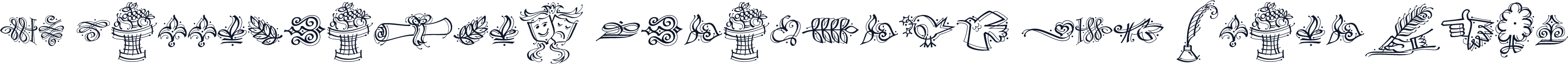 DF Calligraphic Ornaments LET Plain:1.0