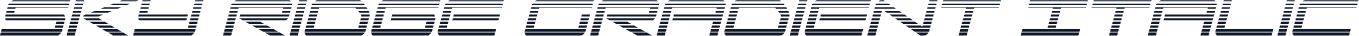 Sky Ridge Gradient Italic