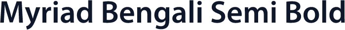 Myriad Bengali Semi Bold