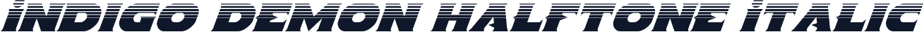 Indigo Demon Halftone Italic