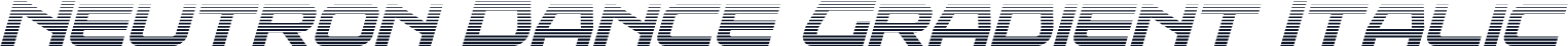 Neutron Dance Gradient Italic