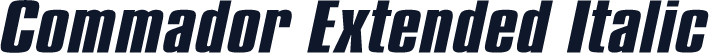 Commador Extended Italic