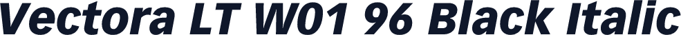 Vectora LT W01 96 Black Italic