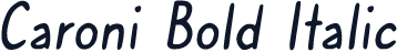 Caroni Bold Italic