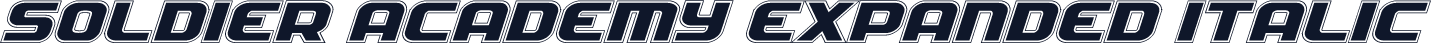 Soldier Academy Expanded Italic
