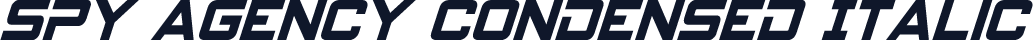 Spy Agency Condensed Italic