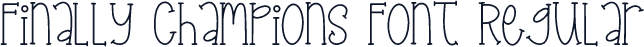 Finally Champions Font Regular