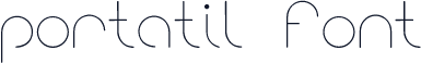 portatil font