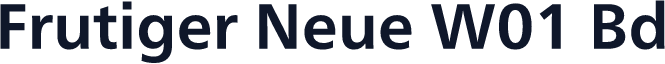 Frutiger Neue W01 Bd