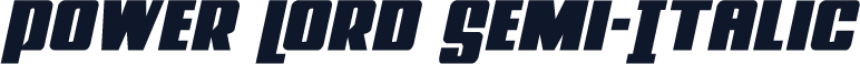 Power Lord Semi-Italic