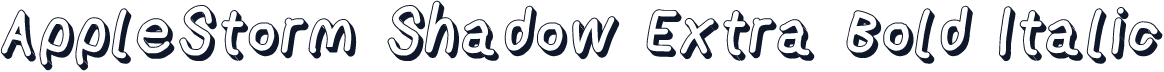 AppleStorm Shadow Extra Bold Italic
