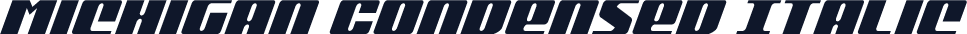 Michigan Condensed Italic
