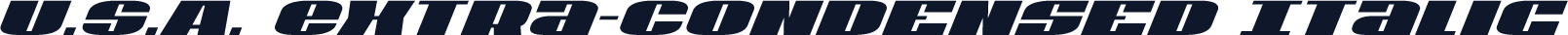 U.S.A. Extra-Condensed Italic