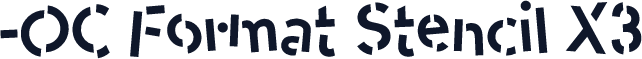 -OC Format Stencil X3