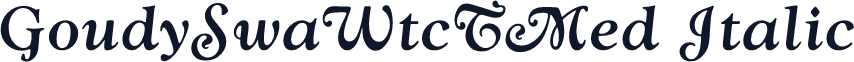 GoudySwaWtcTMed Italic