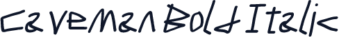 Caveman Bold Italic