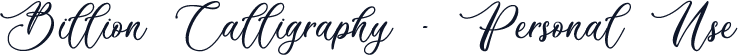 Billion Calligraphy - Personal Use