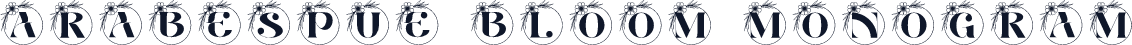 Arabesque Bloom Monogram