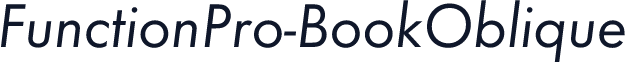FunctionPro-BookOblique